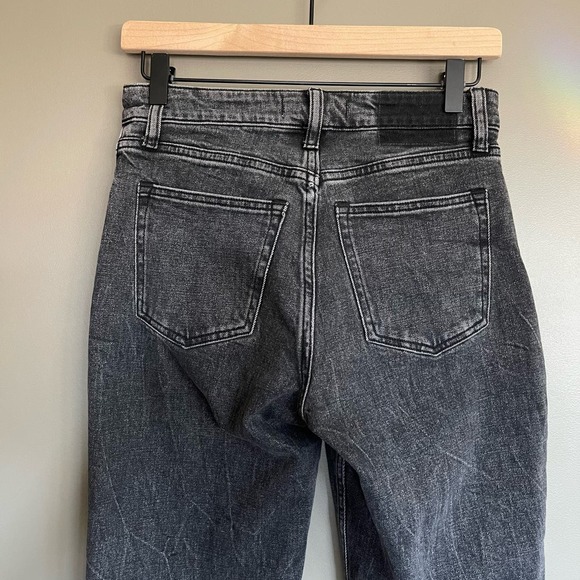 Abercrombie & Fitch Curve Love High Rise Mom Jean Size 25 Black Grey Relaxed Fit - Picture 10 of 16